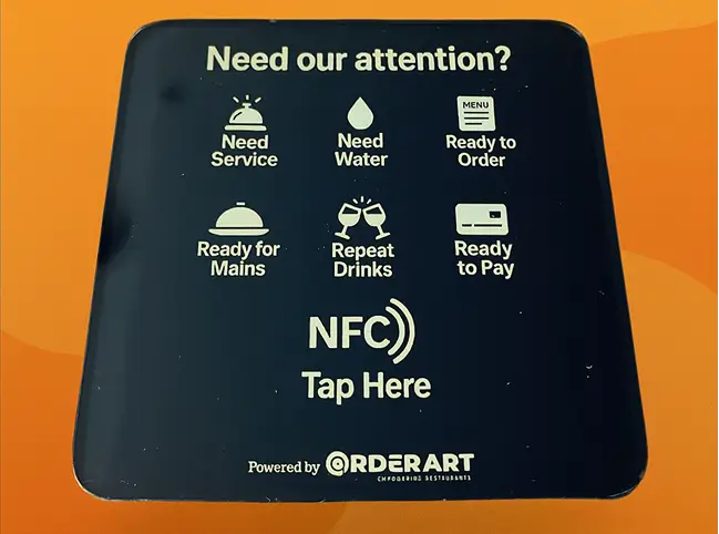restaurant-nfc-ordering-device